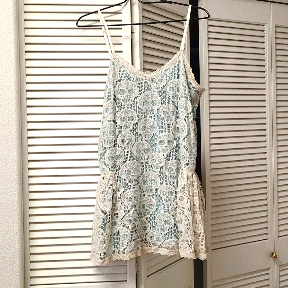Betsey Johnson skull lace dress